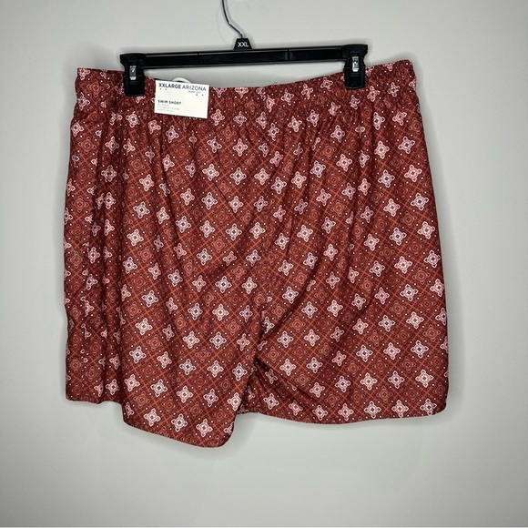 Arizona Jean Company Red Patterned Swim Trunks - Picture 3 of 4